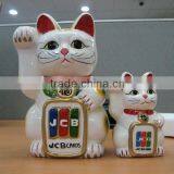 2011 promotional ceramic money box mammon cat coin bank for saving