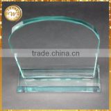 Cheap hot selling clear octagon glass crystal trophy