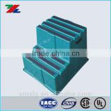 Green Anti-Skidding Plastic HDPE Material Handling Ladders for Industrial / Plastic two Steps Stools