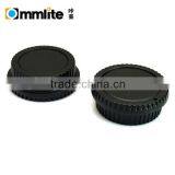 Commlite Lens Cover and Camera Body Cap Set for Canon EOS DSLR (Black) thumbnail-1