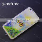 DIY Owl Priting With Glitter Sandglass Inside Cellphone Cover Case