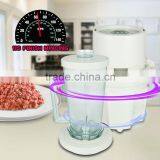 High Quality Powerful 2 in 1 Stainless Steel Blade Electric Food Processor