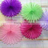 Fashion Colorful Tissue Paper Fan for Party Wedding Decorations thumbnail-1