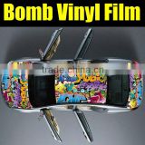 High quality bomb wrapping fim for car decoration with air free bubbles Gloss and matt type