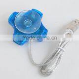 Mini USB Hub 4- Port Usb 2.0 Hub With Sucker thumbnail-3