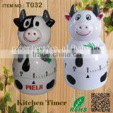 China Supplier ROHS Cow Shape Mechanical Kitchen Timer