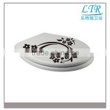 fashion printing design soft close toilet covers with PP/UF material