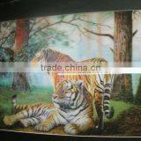 3D Tiger Frame Photos 3D Lenticular Framed Wall Photo for Home Decoration