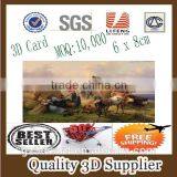 Guangzhou Lifeng Series 3D Merry Christmas Greeting Card/greeting Card/3d Card