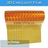 CARLIKE Orange 3D Cat Eyes Headlight Film Car Decal Stickers thumbnail-1