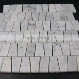 Trapezium Mosaic Carrara Marble Mosaic, Stone Marble Mosaic thumbnail-3