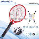 Three-layer Nets ABS Material High Quality Rechargeable Electric Mosquito Racket thumbnail-3