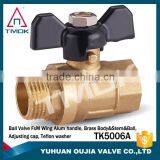 TMOK 1/2'' Multi-function Brass Ball Valve of Manifold for Pipe Connection With Pressure Gauge ,T Handle With Strainer thumbnail-5