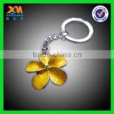 Newest Fashion Cheap 3D Flowers Shape Metal Keychain thumbnail-1
