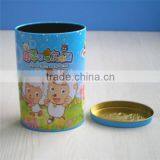 Cartoon Pattern Oblate Biscuit Metal Tin Can thumbnail-5