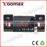 China supply glass panel with USB,SD 2.1 home speaker system