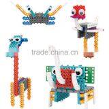 Longyeah 4 in 1 Aninal Plastic Diy Educational Toy for Kids