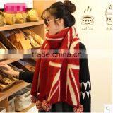 100% Acrylic Chunky Women Scarf Double Knitted Scarf thumbnail-3