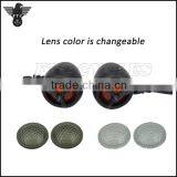 Classic Vintage LED Indicator Lamp With Black Tribar for Triumph Motorcycle thumbnail-1