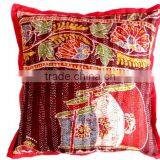 RTHCC-19 Kantha Stitching Latest Bengali Cushion Covers Home Furnishing Manufacturer and Exporter thumbnail-1