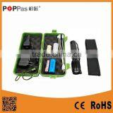 POPPAS 6618 High Power XML T6 Led Aluminium USB 5 Pin Rechargeable Zoomable LED Flashlight Torch Set