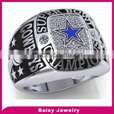China factory wholesale cheap custom 316 stainless steel replica championship rings