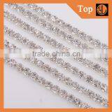New Arrival Glass Crystal Rhinestone Cup Chain for Shoes thumbnail-5