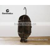 Antique Cage Light Frame, Industrial Salvage thumbnail-5