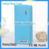 Wholesale colorful wallet style power bank with USB charging cable and torch light