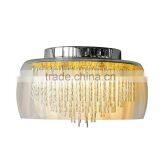 10.10-6 Shiny Metal Rod Pendants a Great Pice of Modern Style Glass Shade Contemporary Chandelier Wall Light