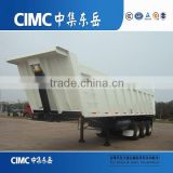 CIMC HYVA hydraulic cylinder dump trailer tipper semi trailers with 24cbm capacity