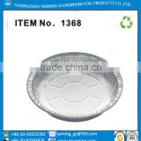 packaging boxes food use serving tray 8 inch round aluminium foil container