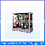 Hinge door commercial flower display cabinets refrigerator