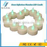Artificial Battery Operated Home Reflections Flameless LED Candle Green