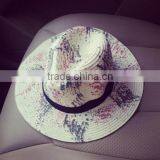 2016 Wholesale Latest Design Colombian Straw Hat Factory Original Fashion Ladies Promotional Straw Hat thumbnail-3