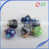 2016 Real New Trendy Women Zinc Alloy Round Earing Pendientes Different Colors In Glass Bottle Fashion Stud Earring thumbnail-5