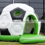 New product 0.55mm pvc football inflatable bouncy castle playland bouncer for sale