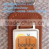 Boshiho Personalised Hotel Guest House Leather Key Holder Ring Chain Fob