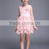 Kids Summer Dress Short Sleeves Dress Infant Flower Girl Dresses thumbnail-1