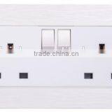 The Safety and Top Hot Selling 2 Gang BS Standard uk Wall Socket thumbnail-2