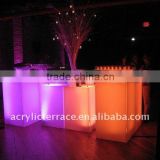 Colored Acrylic LED Cube Table