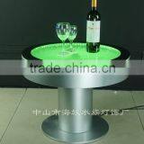 Beautiful Battery Driver Round Bar Table ,Fantastic LED Light and Water Bubble Moving Table thumbnail-6