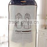 Foldover Easy Use Garment Bags With Brown Trim for Home thumbnail-1