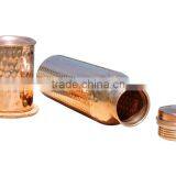 Copper Thermous Bottle With Glass | Good Health Copper Hammered Bottle thumbnail-4