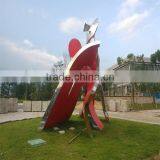 Sculpture Abstract Modern Sculpture Stainless Steel Outdoor Sculpture thumbnail-3