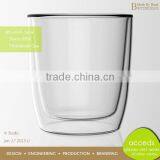 Reusable Double Wall Clear Borosilicate Glass Water Tea Coffee Cup thumbnail-6