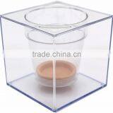 Crystal Cube Self-wating Clear Flower Pot Fish Tank thumbnail-2