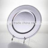 FDA Cheap Plastic Party Charger Plate, Red Wedding Charger Plate thumbnail-3