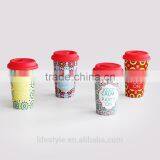 Porcelain Double Wall Coffee to Go Travel Mug thumbnail-2