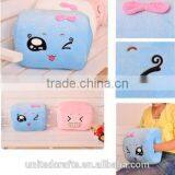 Cute Japanese Expression Bun Pillow Plush Cushion Hand Warmer Stuffed Animal thumbnail-4